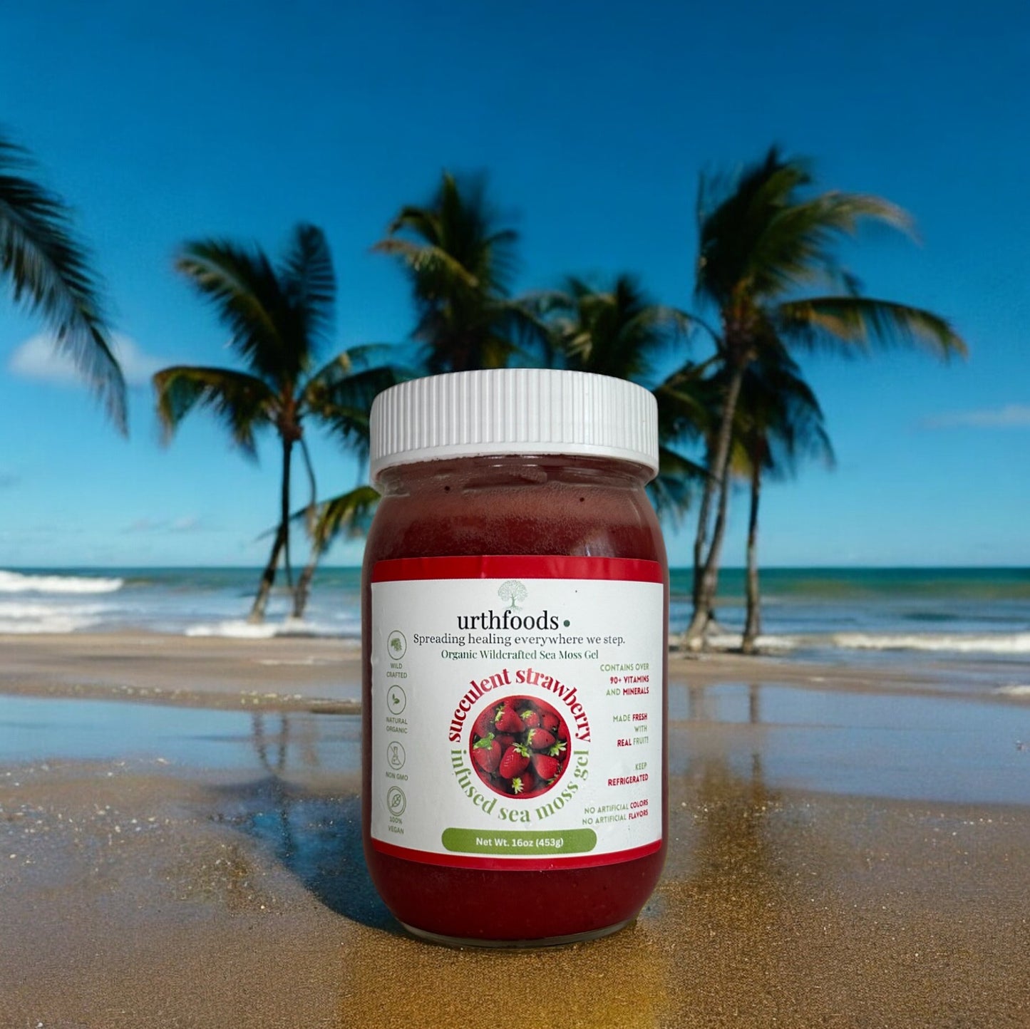 Succulent Strawberry Sea Moss Gel