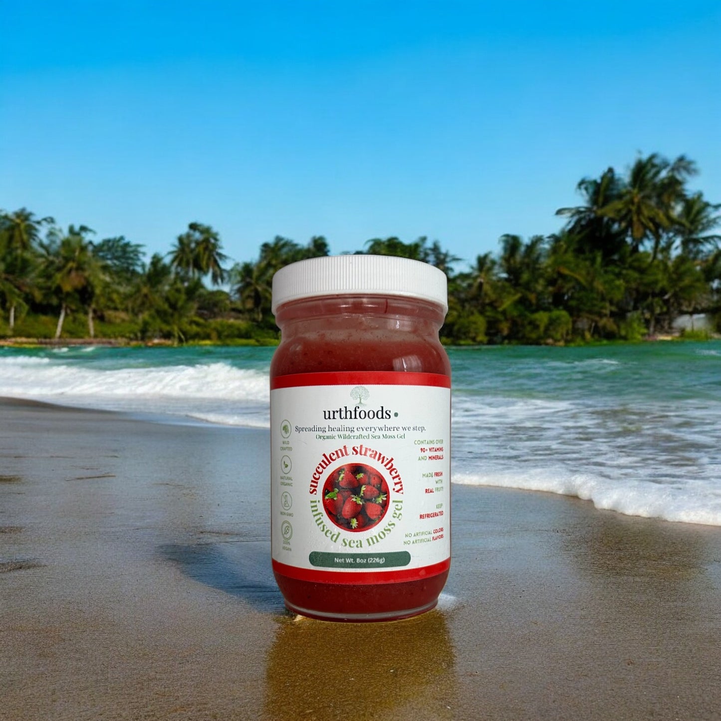 Succulent Strawberry Sea Moss Gel
